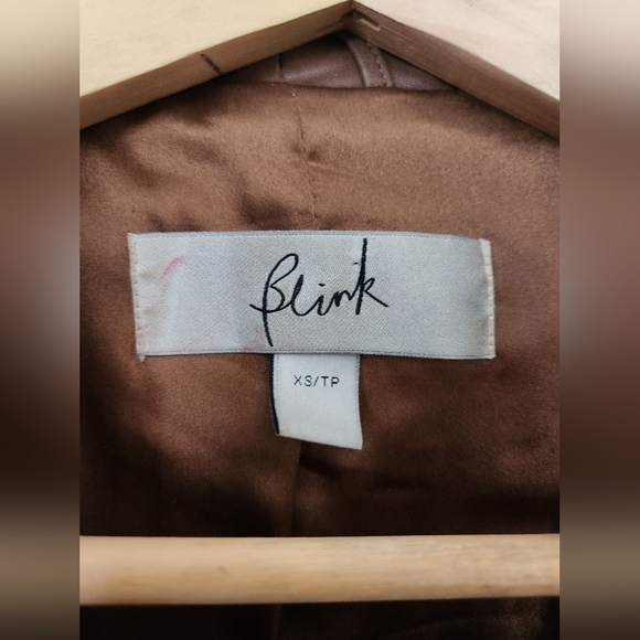 Blink Brown Leather Jacket XS - Picture 6 of 9